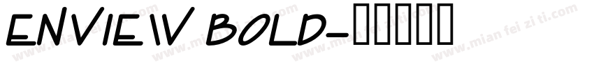 Enview Bold字体转换